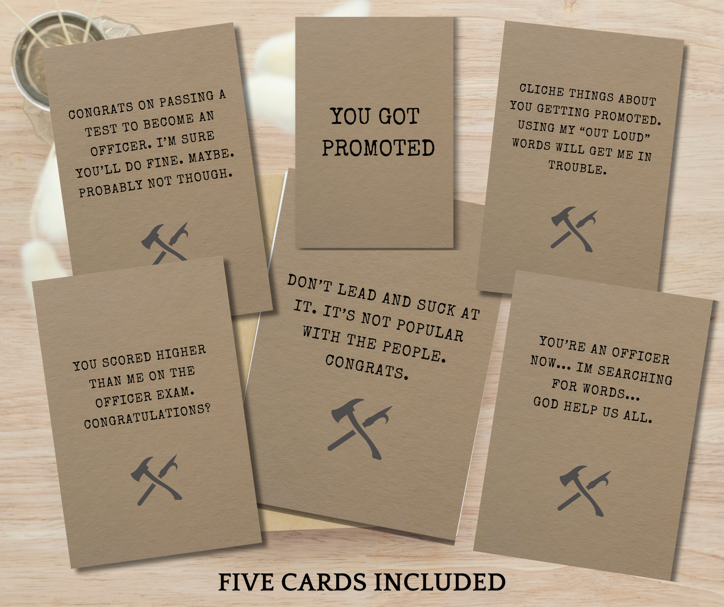 Honest Firefighter Cards